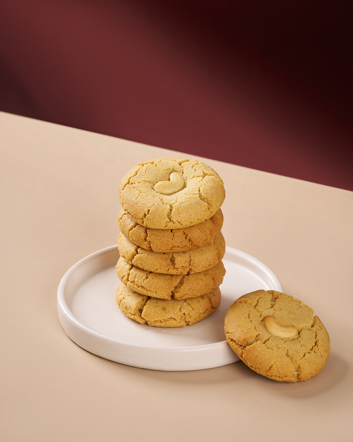 Eggless Cashew Butter Cookie