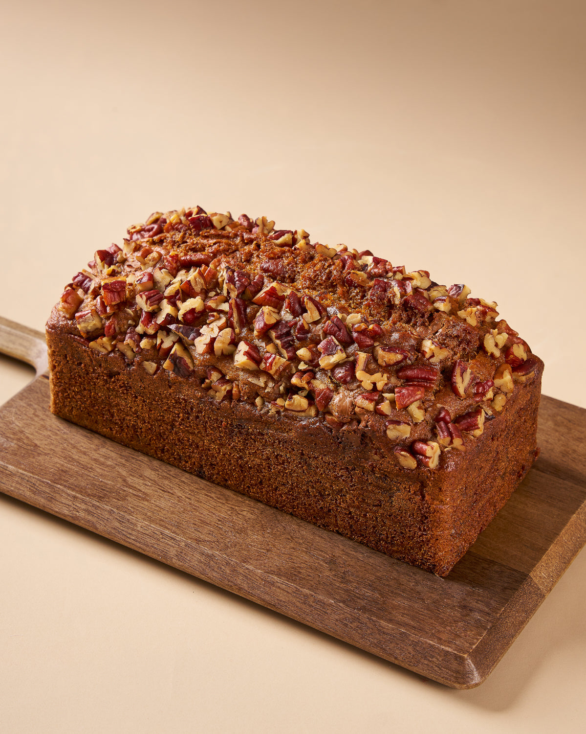 Eggless Banana Pecan Loaf