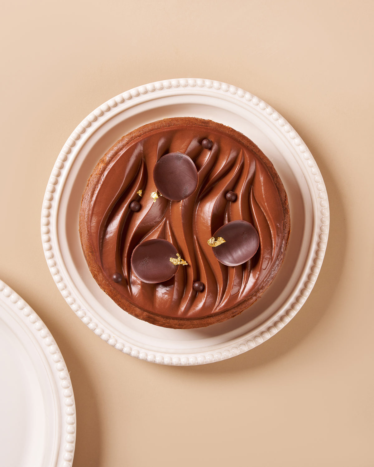 Eggless Belgian Chocolate Hazelnut Cheesecake
