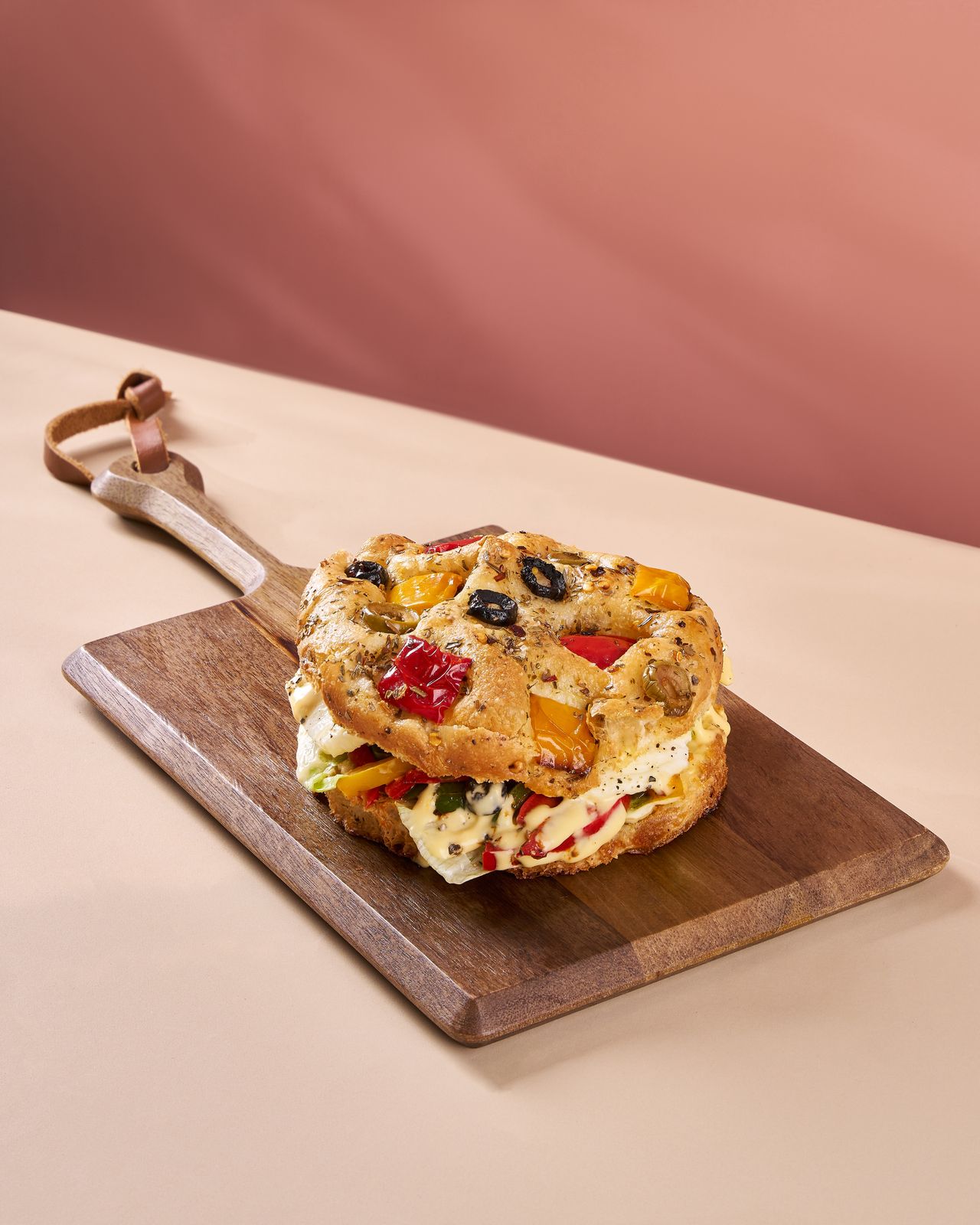 Eggless Focaccia Sandwich