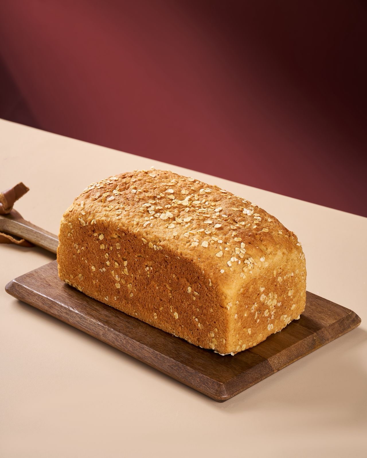 Eggless Honey Oats Loaf