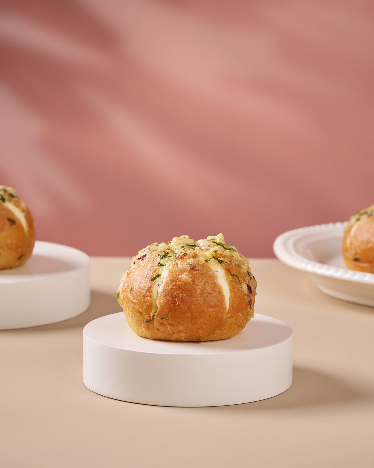 Eggless Korean Garlic Buns