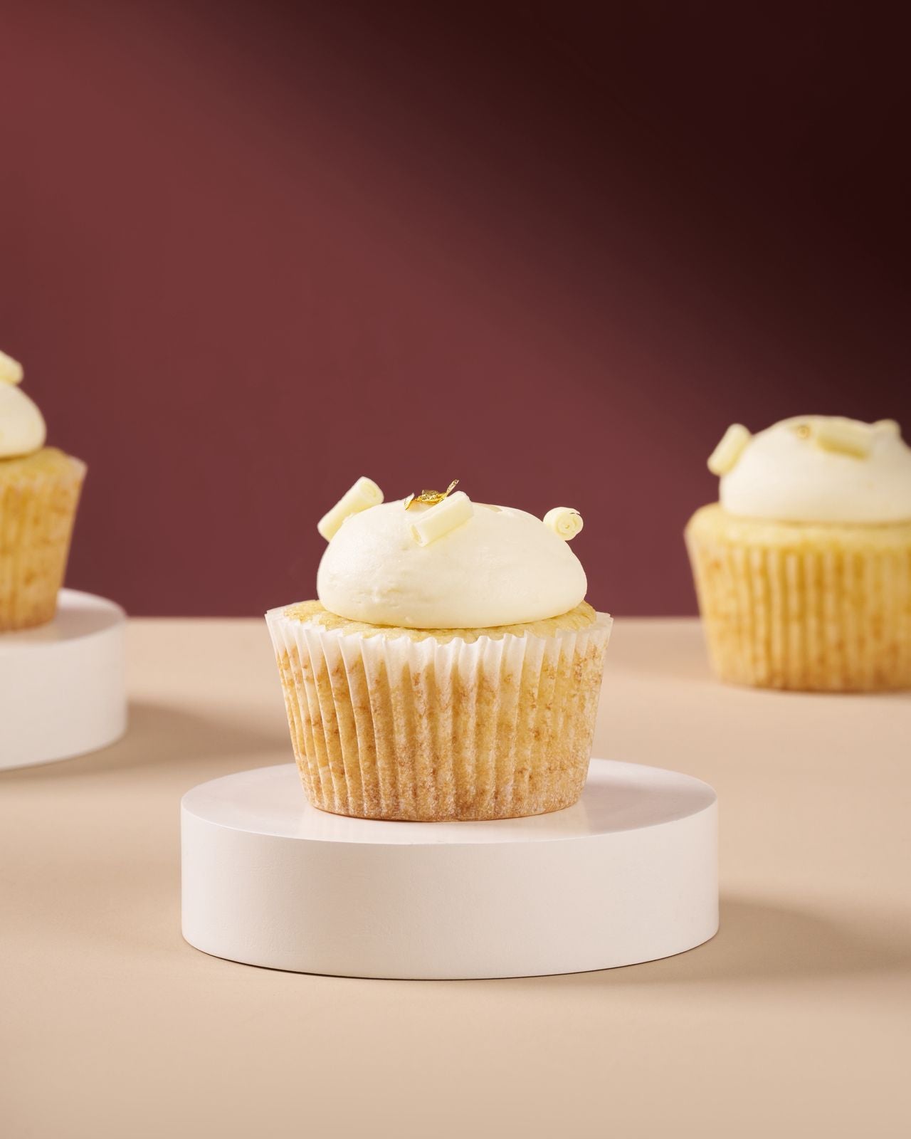 Eggless Lemon Blueberry Cupcake