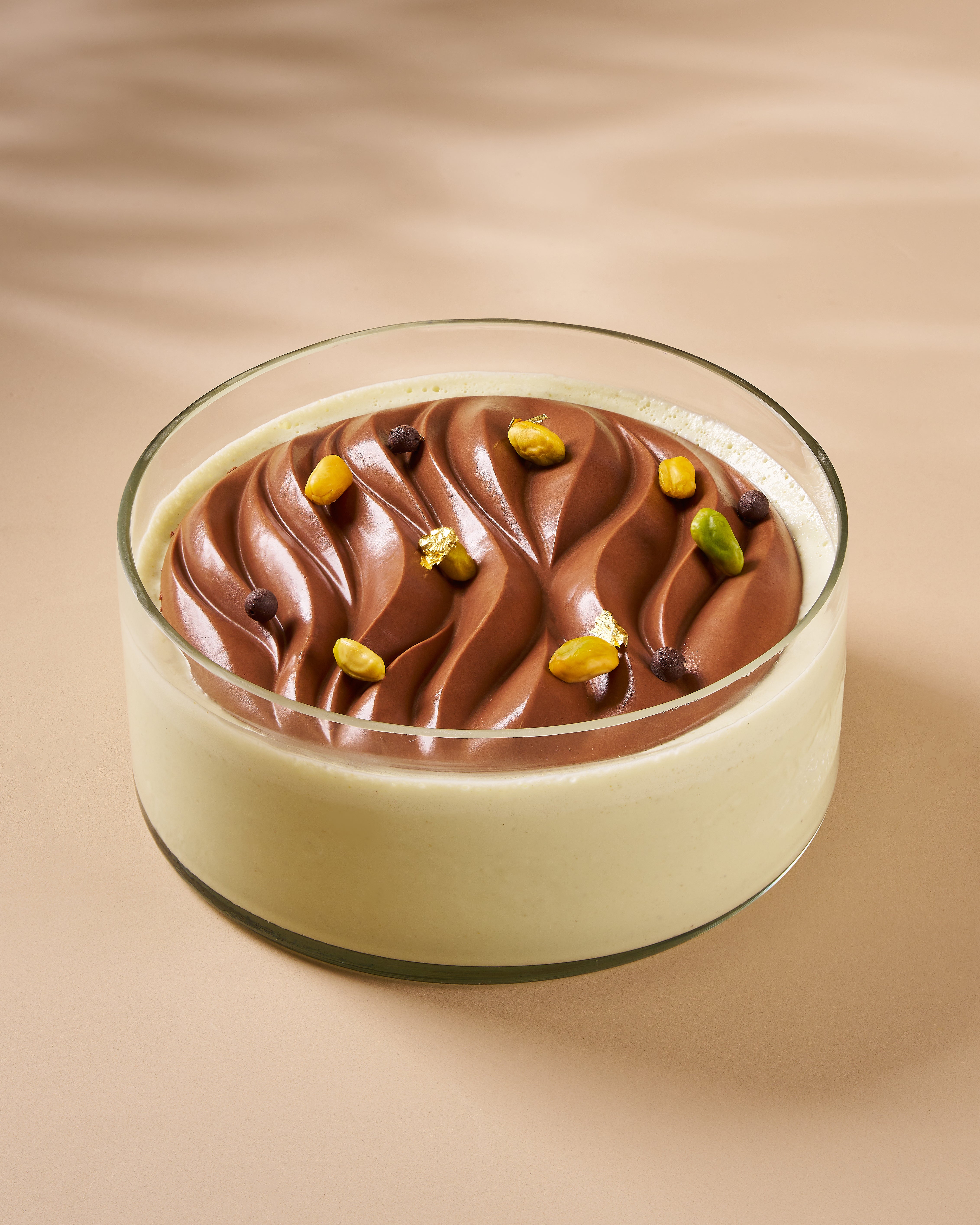 Eggless Pistachio Chocolate Tres Leches