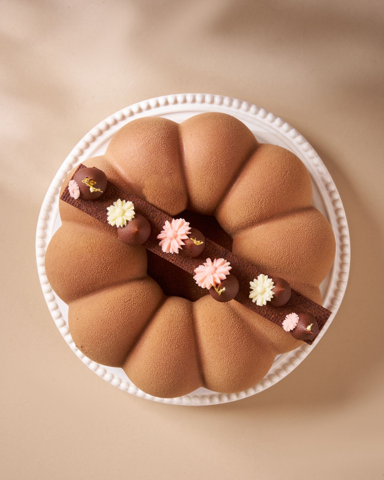 Eggless Chocolate Caramel Entremets