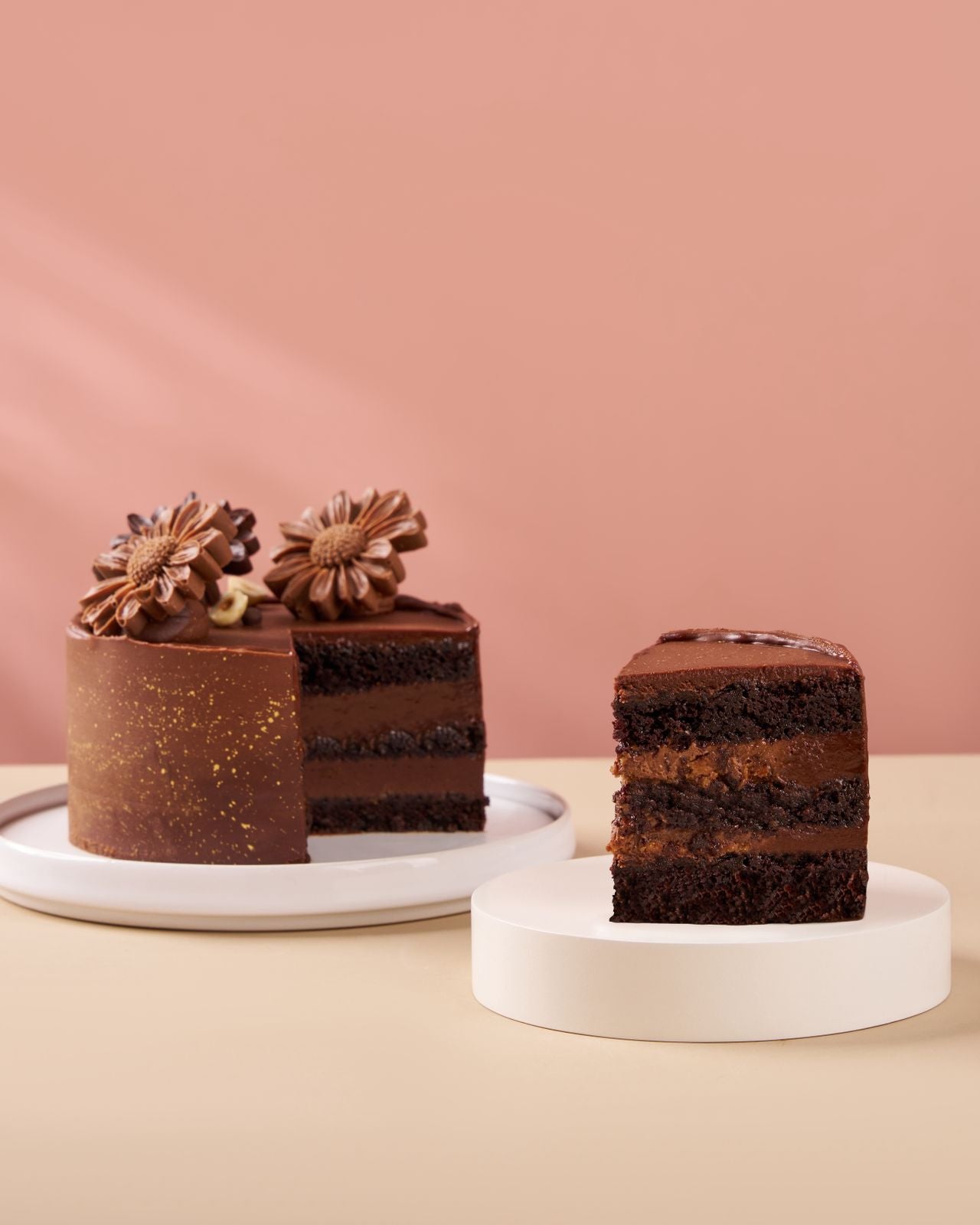Chocolate Creamy Crunch Cake