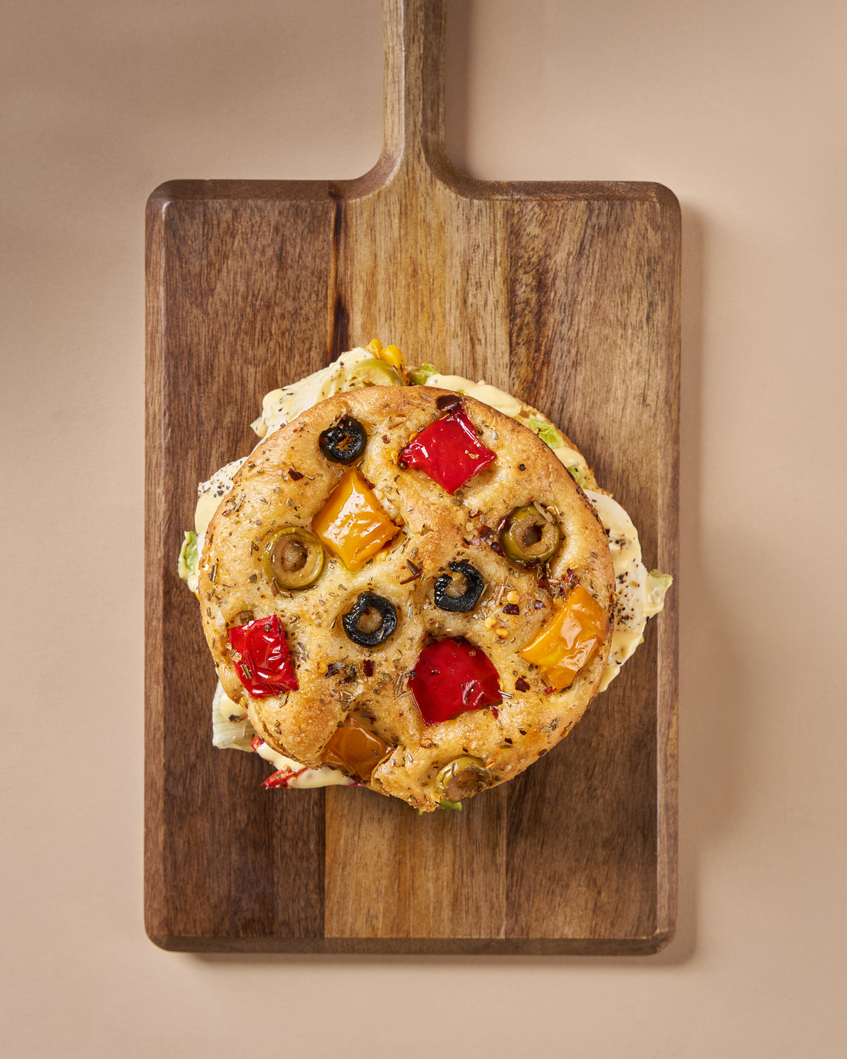 Eggless Focaccia Sandwich