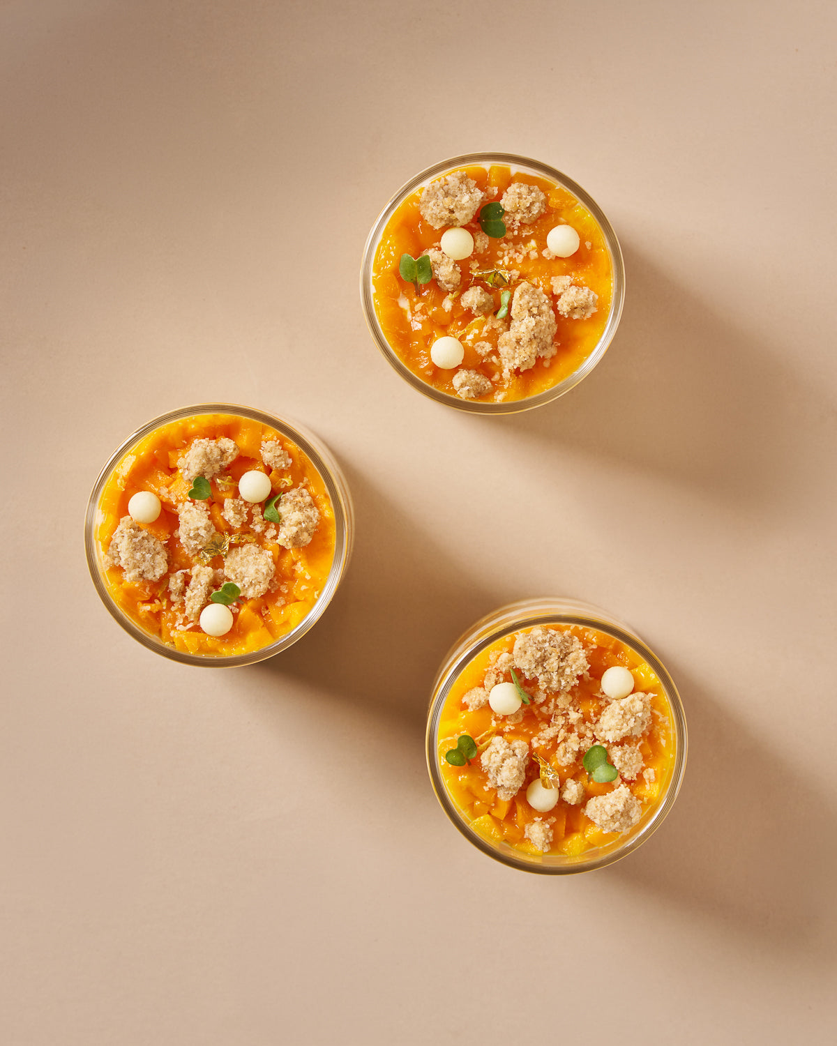 Eggless Mango Trifle Pudding