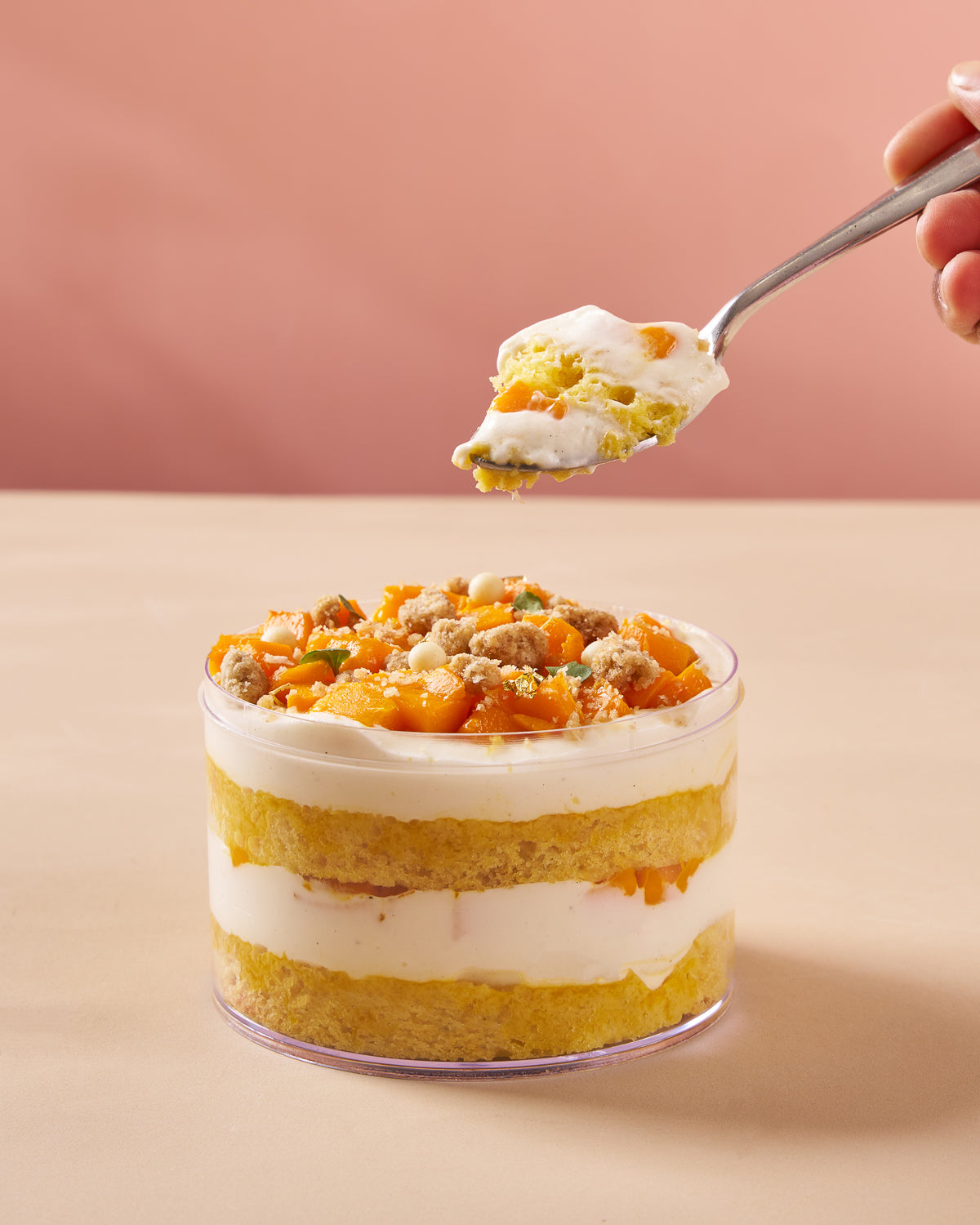 Eggless Mango Trifle Pudding