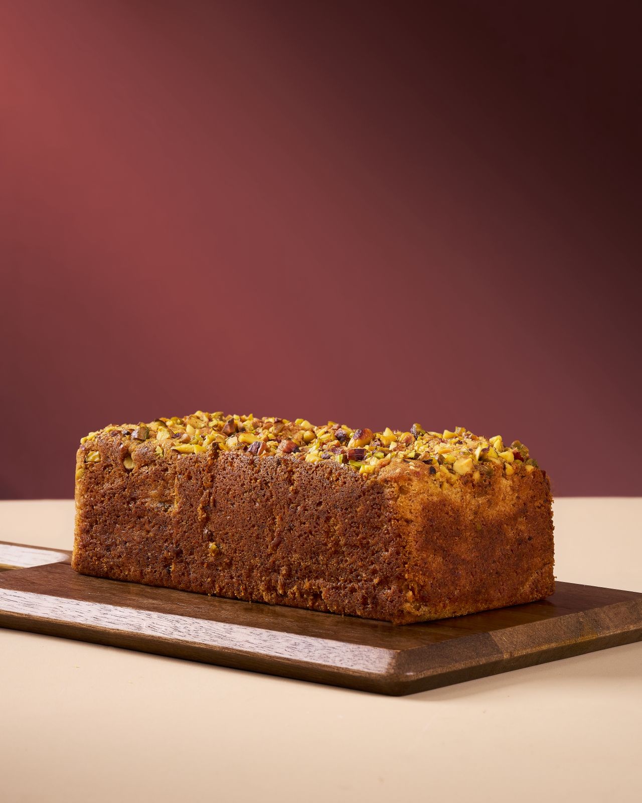 Eggless Lemon Pistachio Loaf