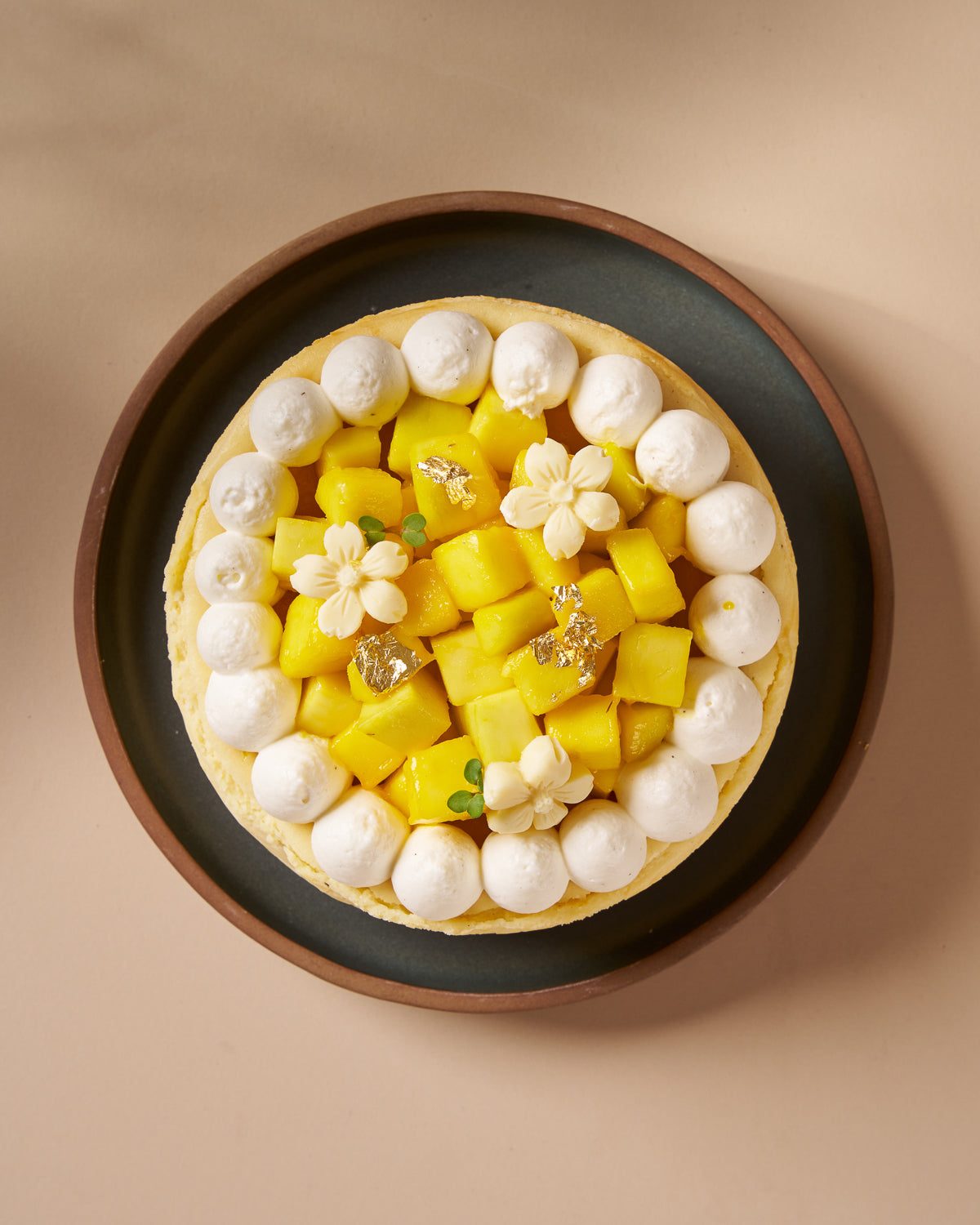 Eggless Mango New York Cheesecake