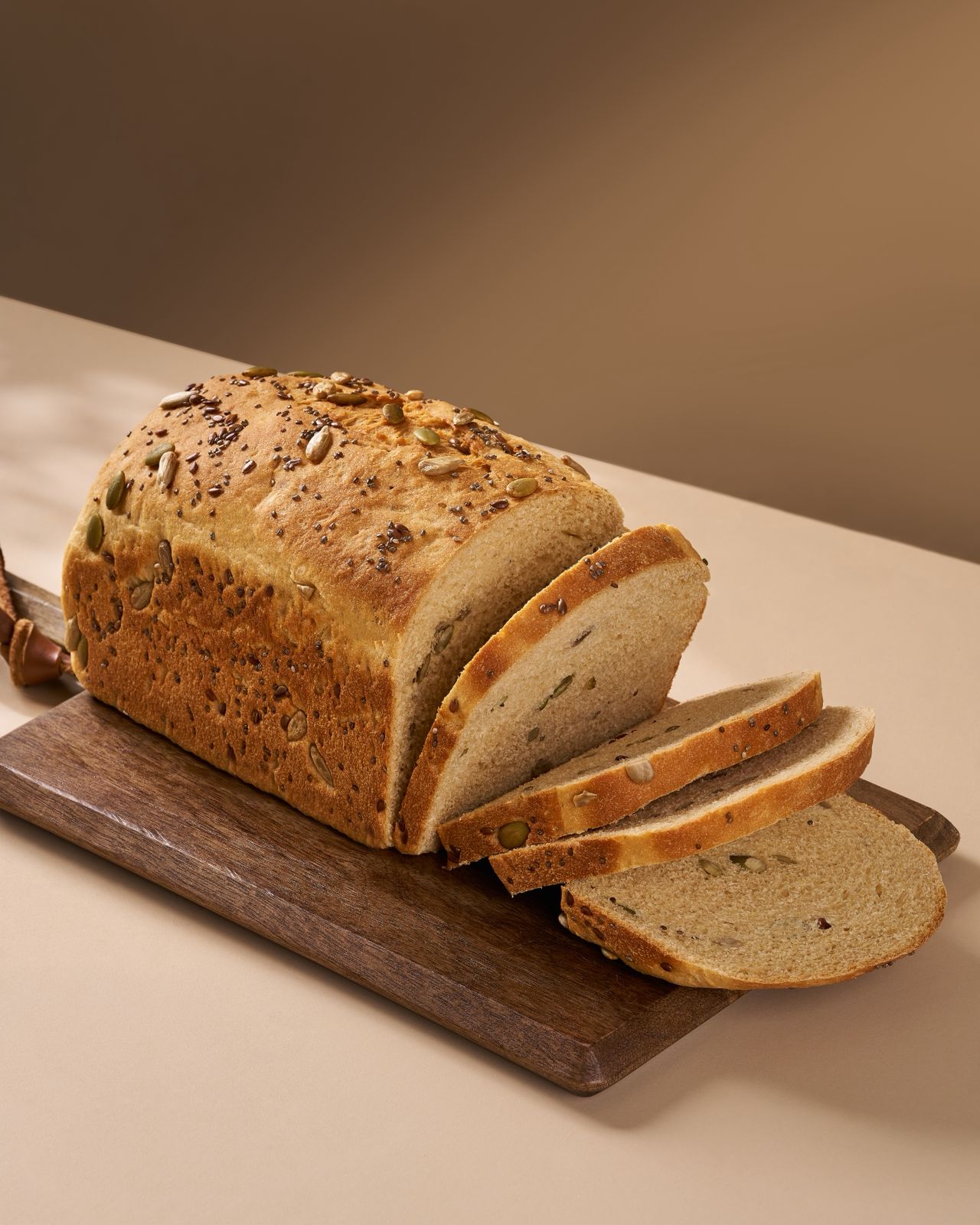 Eggless Multigrain Seed Loaf